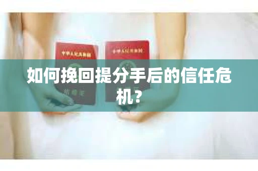 如何挽回提分手后的信任危机? 如何挽回提分手后的信任危机?