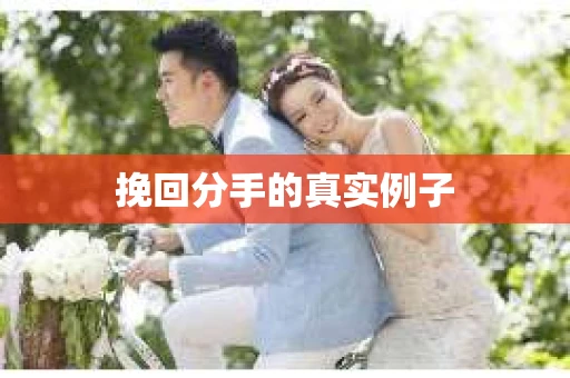 挽回分手的真实例子