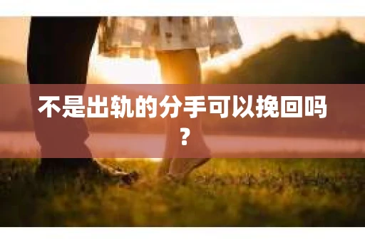 不是出轨的分手可以挽回吗？