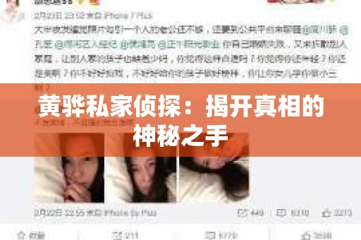 黄骅私家侦探：揭开真相的神秘之手
