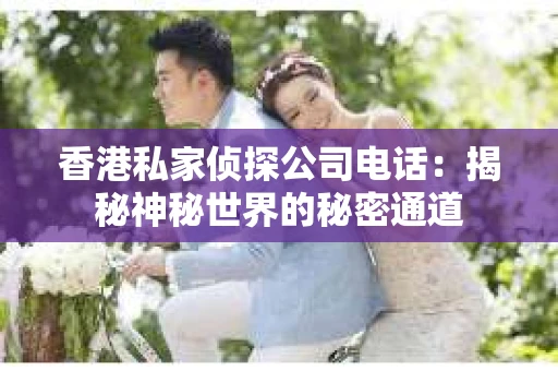 香港私家侦探公司电话：揭秘神秘世界的秘密通道
