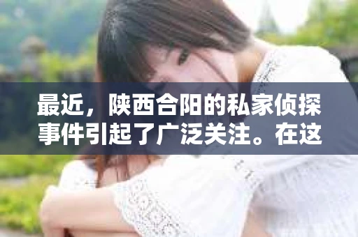 最近，陕西合阳的私家侦探事件引起了广泛关注。在这个信息爆炸的时代，隐私保护显得尤为重要。今天，我们就来聊聊这个事件，看看它背后的一些故事。
