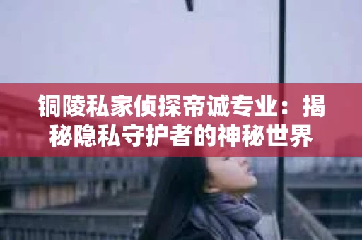 铜陵私家侦探帝诚专业：揭秘隐私守护者的神秘世界
