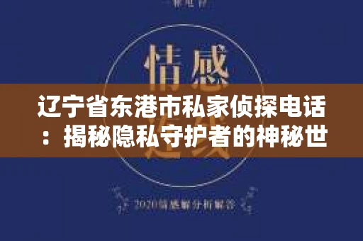 辽宁省东港市私家侦探电话：揭秘隐私守护者的神秘世界
