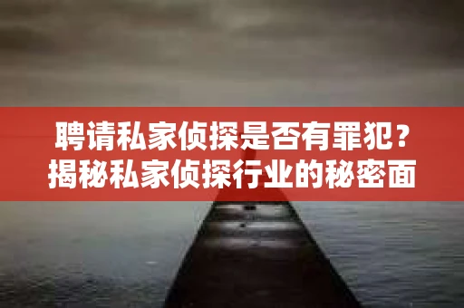 聘请私家侦探是否有罪犯？揭秘私家侦探行业的秘密面纱