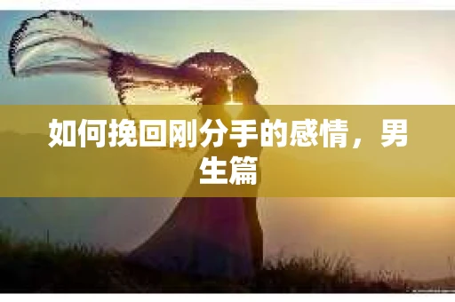 如何挽回刚分手的感情，男生篇