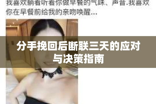 分手挽回后断联三天的应对与决策指南